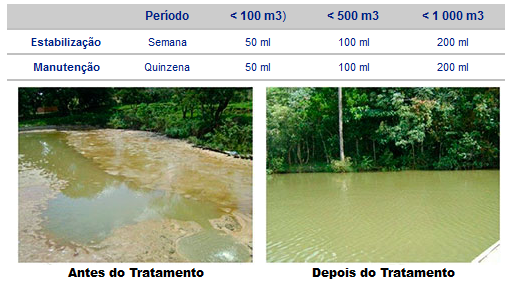 Lago Antes do Tratamento e Depois do Tratamento com Lemna Lago Antes do Tratamento e Depois do Tratamento com Lemna