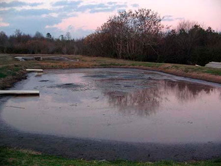 Aspecto da Lagoa a ser Tratada