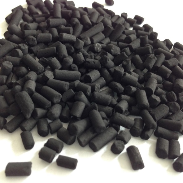 Carvão ativado peletizado – sob forma de pellets, são utilizados principalmente para remoção de odores, tratamento de gases e ambientes